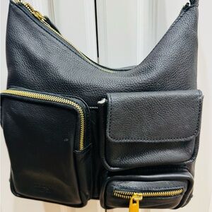 Margot Black Leather Texture